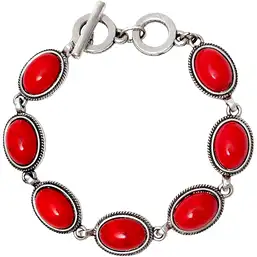 Imagine Bratara 7 pietre Jasp rosu