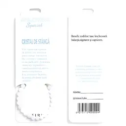 Imagine Set bratara Cristal de stanca cu felicitare personalizată