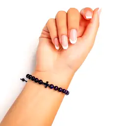 Imagine Brățară Ametist cu cruciuliță Hematit