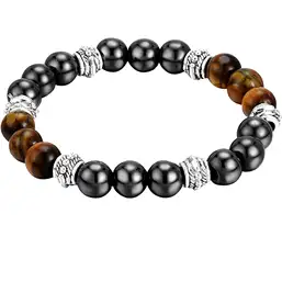 Imagine Bratara Ochi de Tigru si Hematit