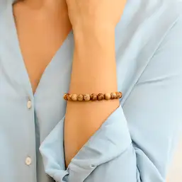 Imagine Set bratara Jasp cu felicitare personalizata