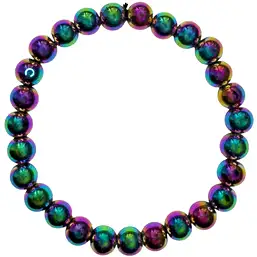 Imagine Brățară Obsidian curcubeu