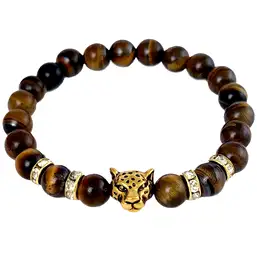 Imagine Bratara Ochi de Tigru cu cap de tigru