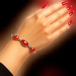 Imagine Bratara 5 pietre Carneol