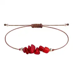 Imagine Brățară șnur coral
