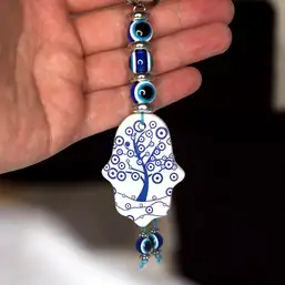 Imagine Breloc Mana Fatimei si Copacul Vietii