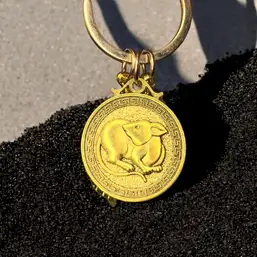 Imagine Breloc zodia Șobolan cu Wu Lou