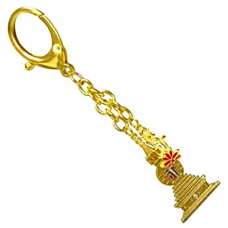 Imagine Breloc Stupa Kalachakra și silaba hum pe lotus