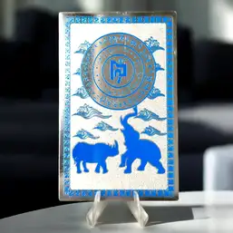Imagine Card rinocer si elefant