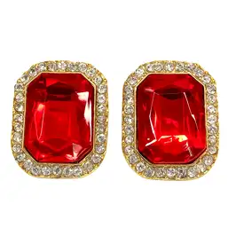 Imagine Cercei zirconiu roșu