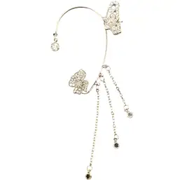 Imagine Cercei zirconiu fluture pe ureche