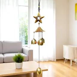 Imagine Clopoței de vânt cu stea strălucitoare și pagodă