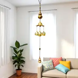 Imagine Clopoței de vânt cu WU LOU și 3 clopoței