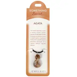 Imagine Set colier agate cu semnul infinitului cu felicitare personalizata