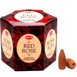 Imagine Conuri backflow parfumate Trandafir 40 buc