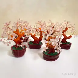 Imagine Copac cu pietre semipretioase Cuart Roz