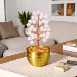 Imagine Copac Cuarț roz în vasul abundenței