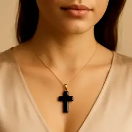 Imagine Pandantiv cruciuliță Onix