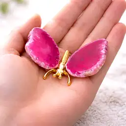 Imagine Fluture piatră Agate