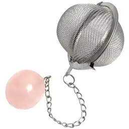 Imagine Infuzor ceai cu piatra cuarț roz