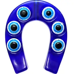 Imagine Magnet frigider Potcoava norocoasa cu ochi de deochi