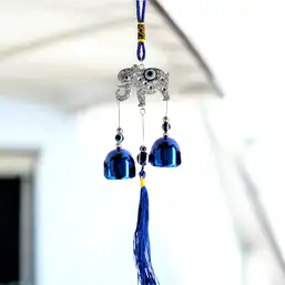 Imagine Clopoței de vânt cu elefant și ochiul turcesc