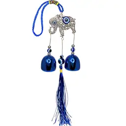 Imagine Clopoței de vânt cu elefant și ochiul turcesc