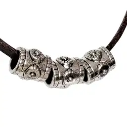 Imagine Set 3 Charmuri model floral cu snur