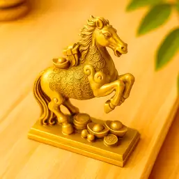 Imagine Cal auriu in două picioare