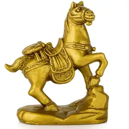 Imagine Cal auriu cu muscă