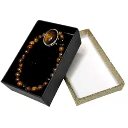 Imagine Set brățară și inel Ochi de Tigru