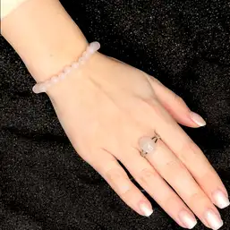 Imagine Set brățară și inel Cuarț Roz