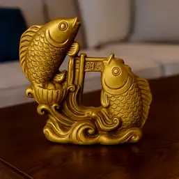 Imagine Statueta Doi Pesti Poarta Dragon