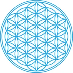 Imagine Sticker Floarea Vieții Albastru