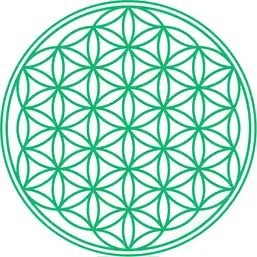 Imagine Sticker Floarea Vieții Verde