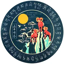 Imagine Sticker Trei oi pe munte