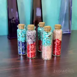 Imagine Sticluță Cuart Roz cu Turcoaz