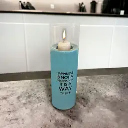 Imagine Suport lumânare cu mesaj motivațional