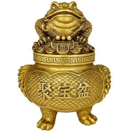 Vasul bogăției cu broasca cu bani