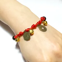 Bratara reglabila cu monede chinezesti norocoase