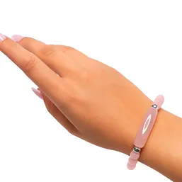 Brățară dreptunghiulară Cuart Roz