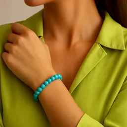 Set bratara Turcoaz cu felicitare personalizata