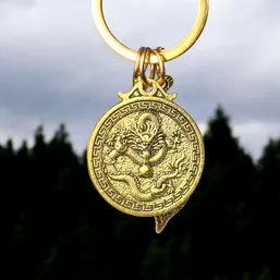 Breloc zodia Dragon cu Wu Lou