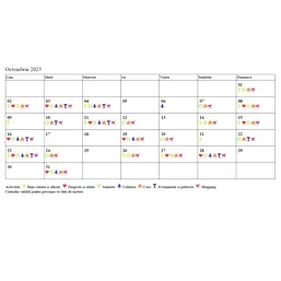 Calendar personal 12 luni