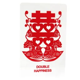 Card amuleta dragoste cu simbolul duba fericire
