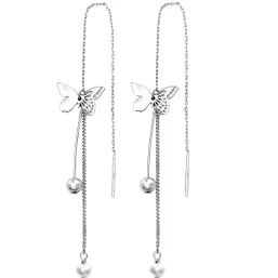 Cercei lungi argint 925 fluturi