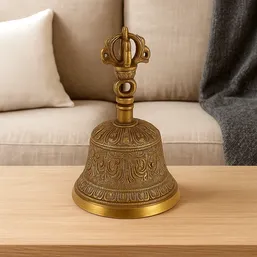 Clopot tibetan cu dublu dorje