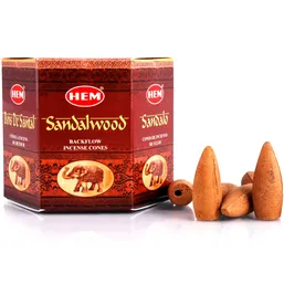 Conuri backflow Sandal parfumate 40 buc