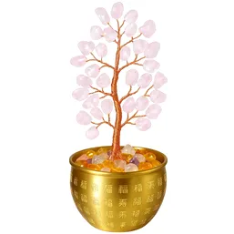 Copac Cuarț roz în vasul abundenței