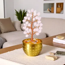 Copac Cuarț roz în vasul abundenței